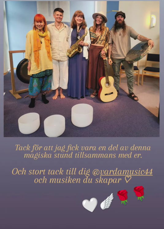 A picture from the sound concert of the participants.